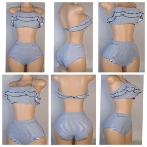 Striped Bikini Set